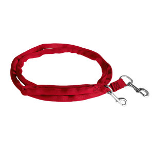 Red-LuvMyLeash,6-10 ft option,Leash Harness-Stops Pulling ,6oz.,Padded,2 Snaps,8 in 1 ,U.S.A.