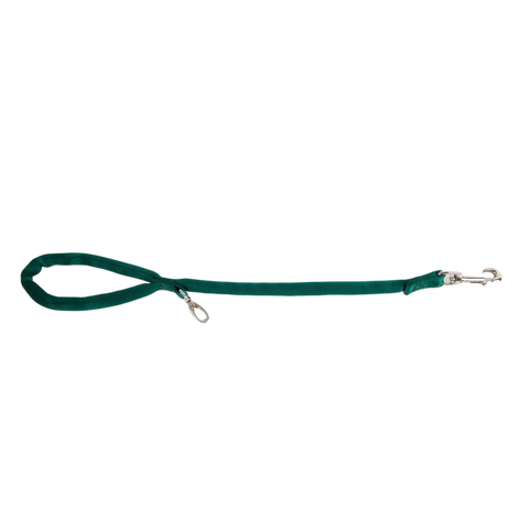Hunter Green-Luv My Leash, 2-6 Foot option ,Lightweight, Padded,Dual Snap, 5 Leashes in 1 ,Made in U.S.A.