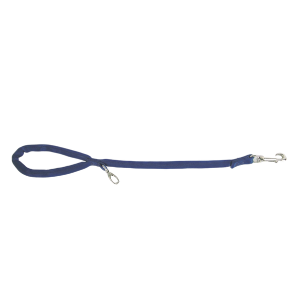Blue-Luv My Leash, 1-12 Foot option, Lightweight, Padded,Dual Snap, 5 Leashes in 1, Made in U.S.A.