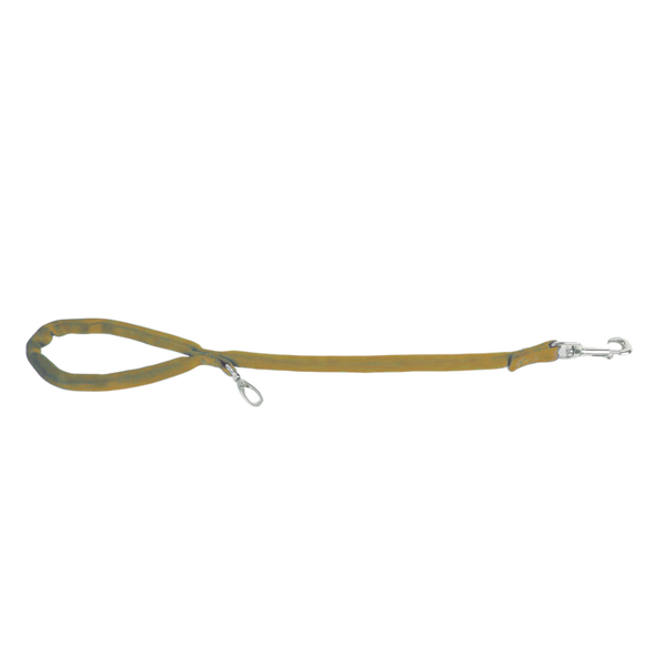 Gold-Luv My Leash, 1-12 Foot option, Lightweight, Padded,Dual Snap, 5 Leashes in 1, Made in U.S.A.