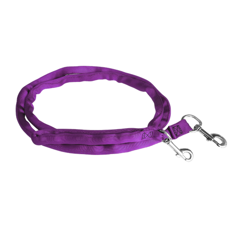 Purple-LuvMyLeash 6-10 ft option Leash Harness Stops Pulling  6oz. Padded 2 Snaps 8 in 1 ,U.S.A.