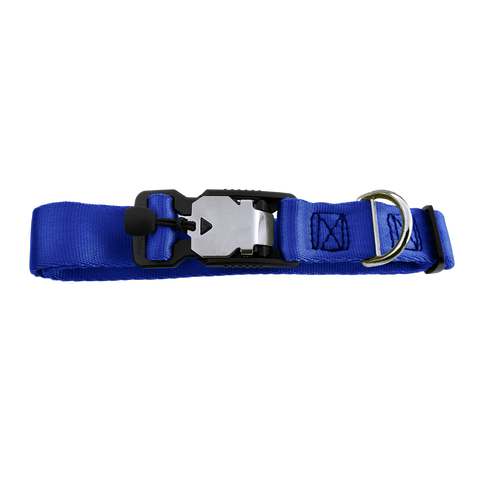 Magnetic Locking Dog Safety Collar - Blue