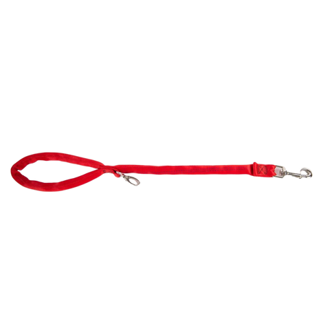 Red-Luv My Leash, 2-6 Foot option ,Lightweight, Padded,Dual Snap, 5 Leashes in 1 ,Made in U.S.A.