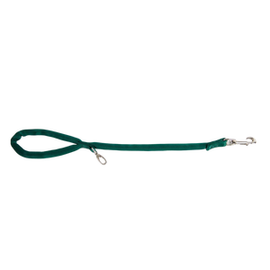 Hunter Green-Luv My Leash, 2-6 Foot option ,Lightweight, Padded,Dual Snap, 5 Leashes in 1 ,Made in U.S.A.