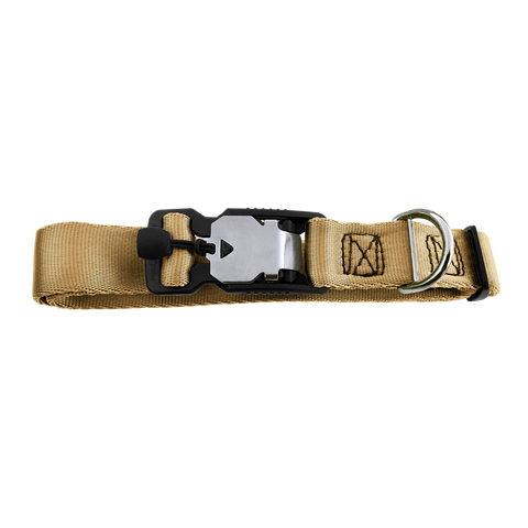 Magnetic Locking Dog Safety Collar - Gold