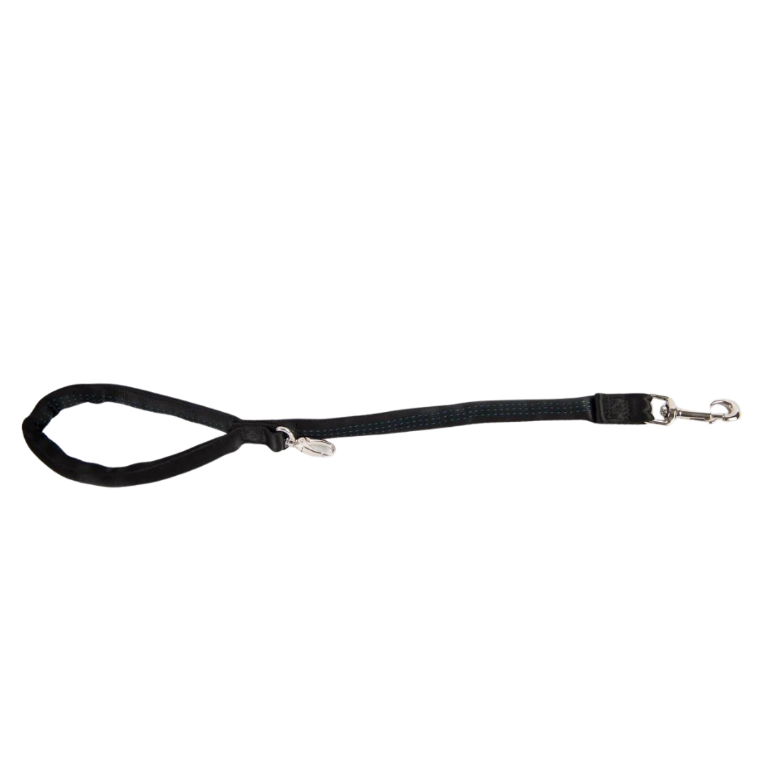Black-Luv My Leash, 2-6 Foot option ,Lightweight, Padded,Dual Snap, 5 Leashes in 1 ,Made in U.S.A.